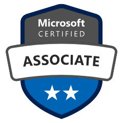 Microsoft Certified: Information Security Administrator Associate badge